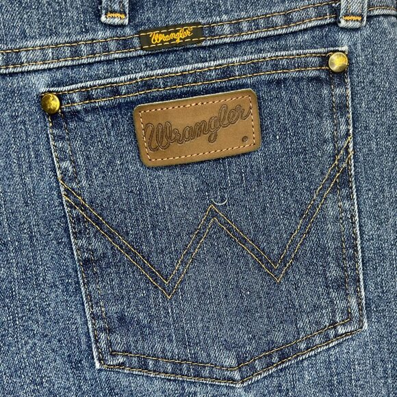 Wrangler 47 Advanced Comfort Jeans | Men’s 38x32 | Blue Straight Leg Casual - Picture 5 of 8
